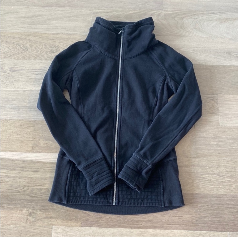 Lululemon hood less scuba full zip jacket